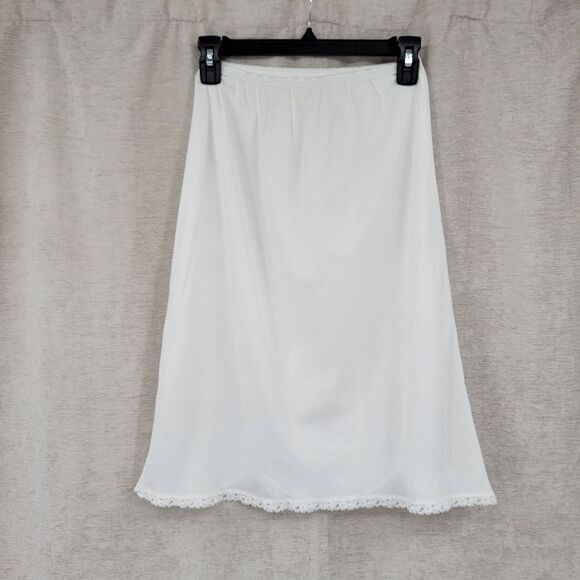 SLIPERFECTION Vintage Slip Skirt Cottagecore Lace Hem - Picture 8 of 12